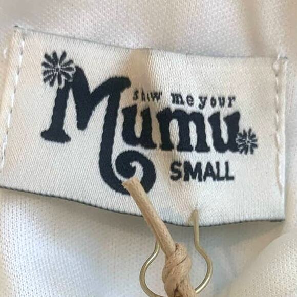 NWT Show Me Your MuMu Maxi Dress Formal Small Ivory Kendall Chiffon Wedding - Picture 3 of 8